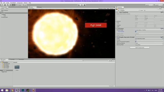 UI Introduction - Simple Menu - Unity 4.6 Tutorial смотреть онлайн
