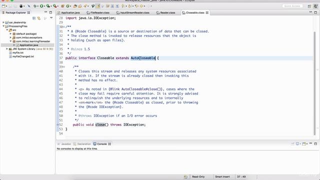Try with Resources and the AutoCloseable Interface in java смотреть онлайн
