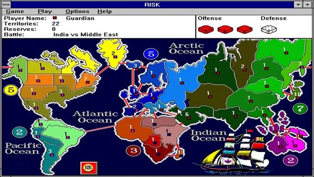 The Computer Edition of Risk: The World Conquest Game (Azeroth) (Windows 3.x) [1991] [PC Longplay] смотреть онлайн