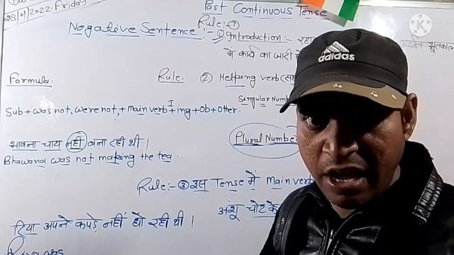 Past Continuous Tense, Negative Sentence смотреть онлайн