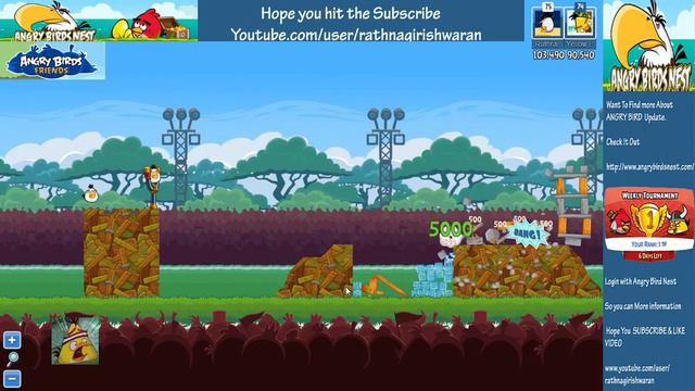 Angry Birds Friends Weekly Tournament Week 46 level 1 Score:-147,210 (Highscore) смотреть онлайн