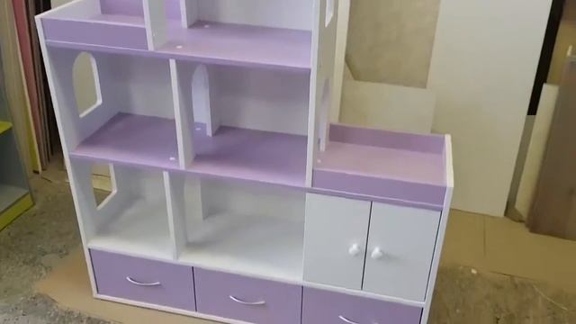 Кукольный домик-стеллаж для игрушек серия 