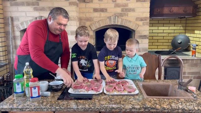 Стейк рибай в тандыре изумительно сочный и вкусный стейк. смотреть онлайн