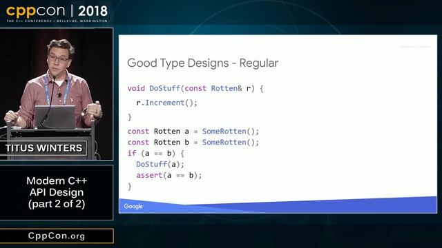 CppCon 2018_ Titus Winters “Modern C++ Design (part 2 of 2)” смотреть онлайн