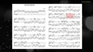 Never Forget - Patrick Doyle (Ноты и Видеоурок для фортепиано) (piano cover)