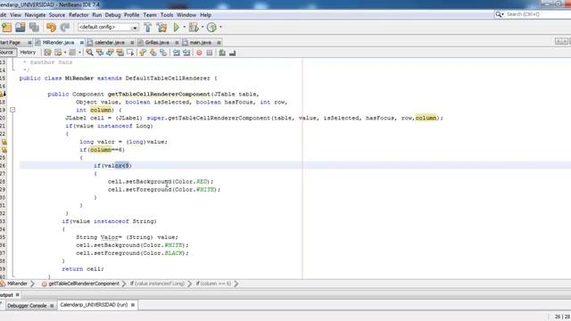 Como colocar color a una celda Jtable - Java - Netbeans - Clase Render смотреть онлайн