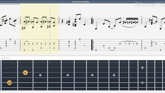 Guitar TAB (Chet Atkins) Drive In | (1924-2001) Tutorial / Sheet / Lesson #iMn смотреть онлайн
