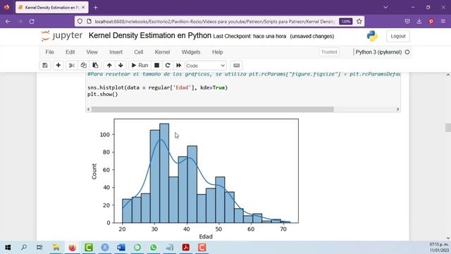 Kernel Density Estimation KDE en Python смотреть онлайн