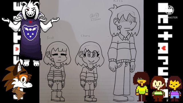 Speed Drawing Frisk, Chara, and Kris! (Undertale and Deltarune) смотреть онлайн