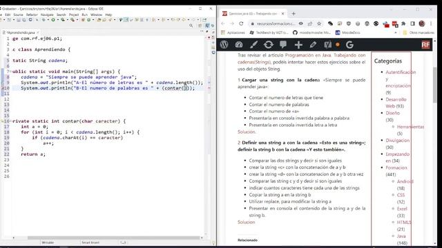 Ejercicio java 6 Cadenas 1 смотреть онлайн