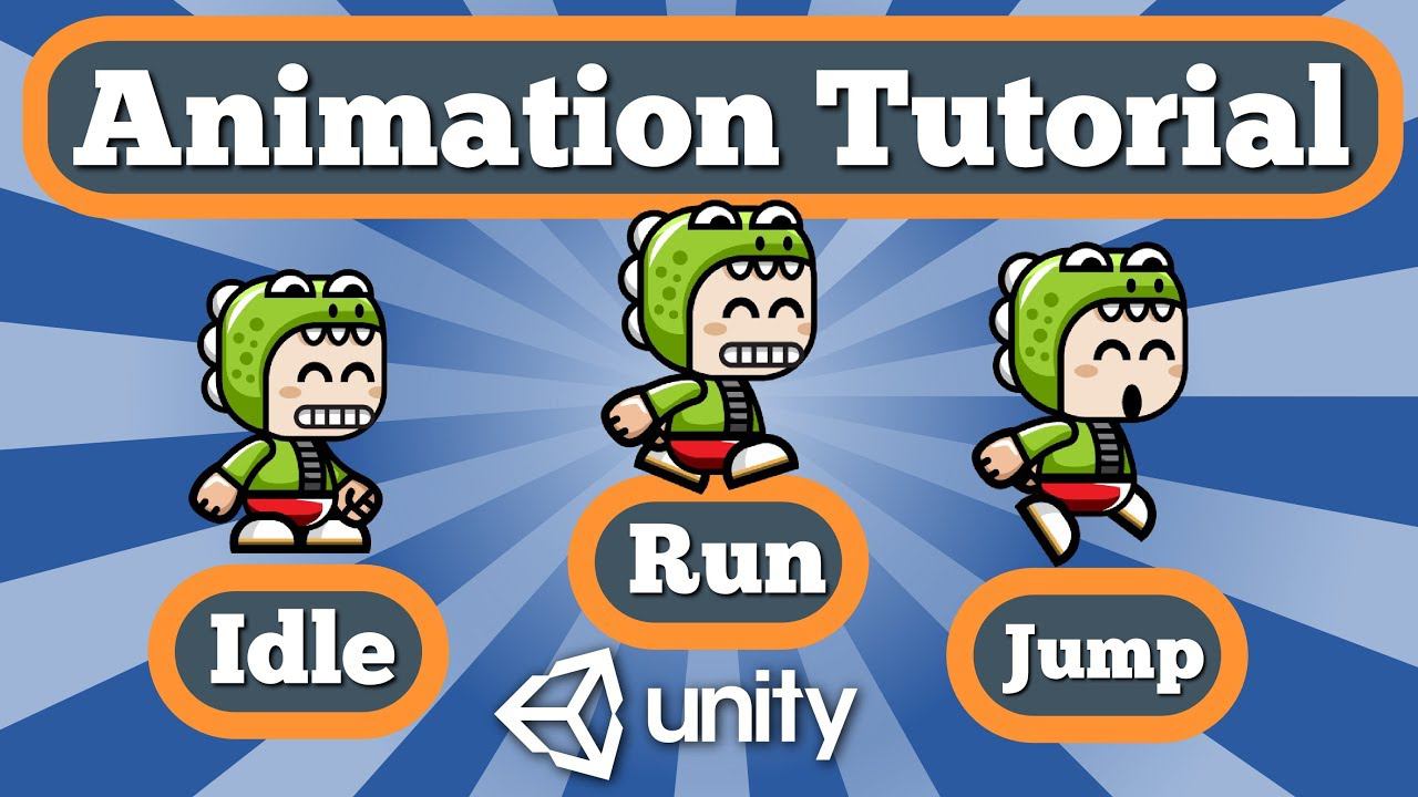 Unity 2D Animation Tutorial - Idle Run Jump Animations And Transitions Between Them Using C# Script смотреть онлайн