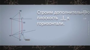 Начертательная геометрия. Определение натуральной величины треугольника