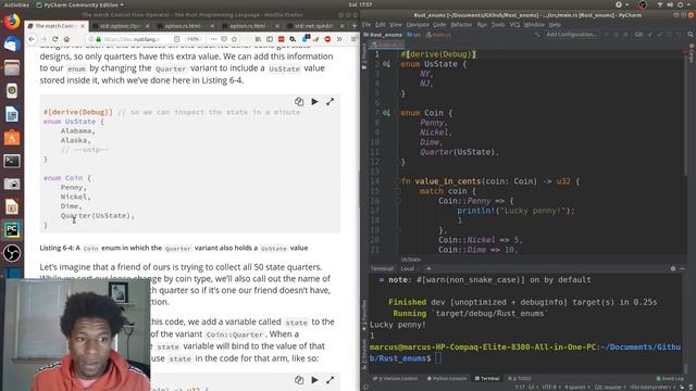 Rust Enums part 2: Match & Option смотреть онлайн