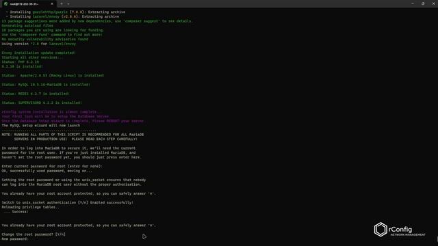 rConfig V6Core Rocky Linux Installation смотреть онлайн