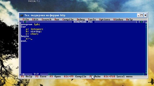 Turbo Pascal 7.1 Урок 3 смотреть онлайн