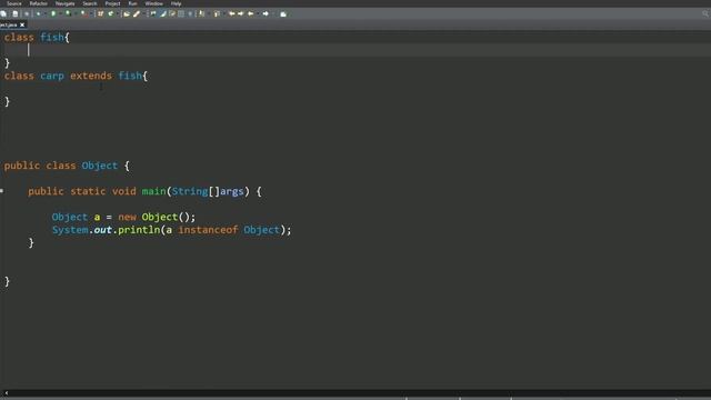 instanceOf Operator in Java смотреть онлайн