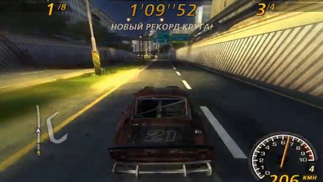 Downtown 3 Fastest Lap 1:09.52 - Derby Class - FlatOut 2 смотреть онлайн