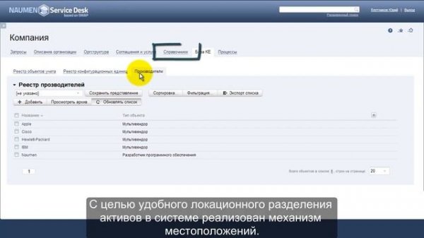 Naumen Service Desk. Автоматизация управления конфигурациями. Работа с CMDB
