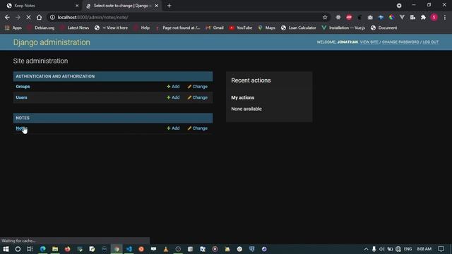 Build a Django Note Taking App - 4 Creating and Using Database Models смотреть онлайн