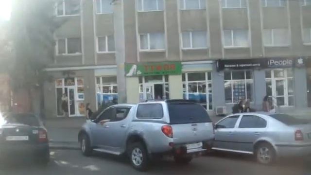 Винница. Трамвай Tatra KT4SU №216. Поездка по маршруту №6 от Западного автовокзала до Ж/Д вокзала.