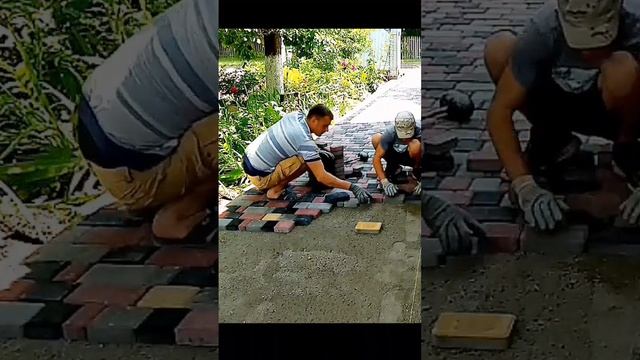 укладка тротуарной плитки брусчатки старый город смотреть онлайн