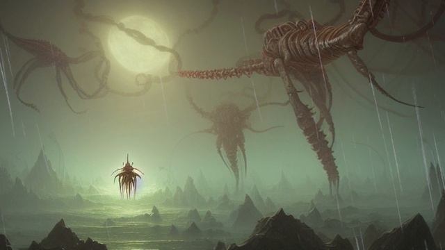 Calming Horror Music | Relax with Creepy Music & Rain [ Cyberpunk Ambient RELAXING Music ] смотреть онлайн