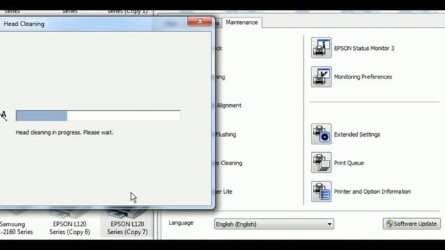 How To Head Cleaning Epson L210,L220,L360,L380 смотреть онлайн