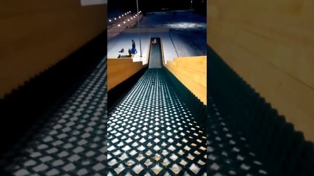 Горка на даче резиденция деда мороза парк база в нелже очень крутооо!!! смотреть онлайн