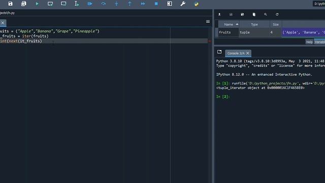 How to iterate Python Collection Objects Such As Tuple, List, Set & Dictionary With iter() Function смотреть онлайн