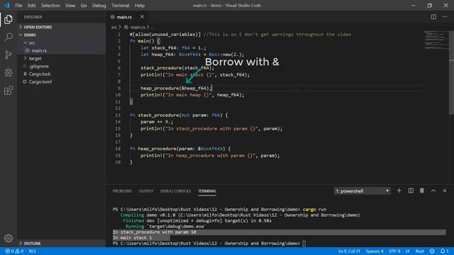 Rust Ownership and Borrowing смотреть онлайн