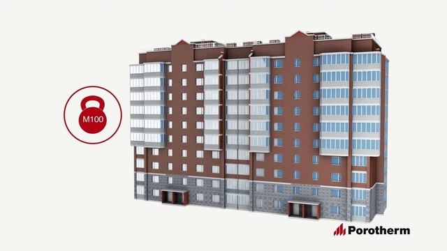 Porotherm, крупноформатные керамические блоки смотреть онлайн