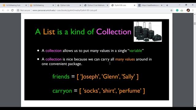 List of Python by Dr. Kamesh Duvvuri 1of7 смотреть онлайн
