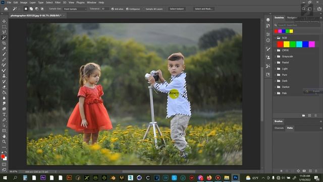 How to use photoshop magic wand tool Bangla tutorial | PART - 11 смотреть онлайн