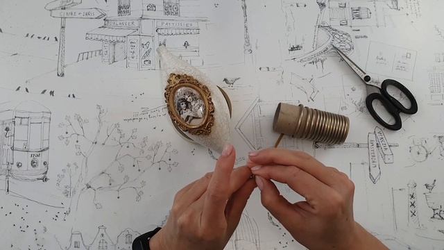 Decoupage ? Bauble, Icicle With Angels ? Bombka, Sopel Z Aniołkami  #itdcollection  ? DIY Tutorial.