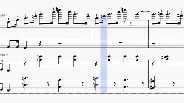 Danza dei Cavalieri (Prokofiev) | spartito gratis per pianoforte a 4 mani смотреть онлайн