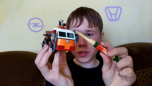LEGO самоделка Пожарная машина смотреть онлайн