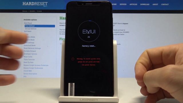 Hard Reset HUAWEI Y6 Prime 2018 - Remove Screen Lock / Wipe Data смотреть онлайн