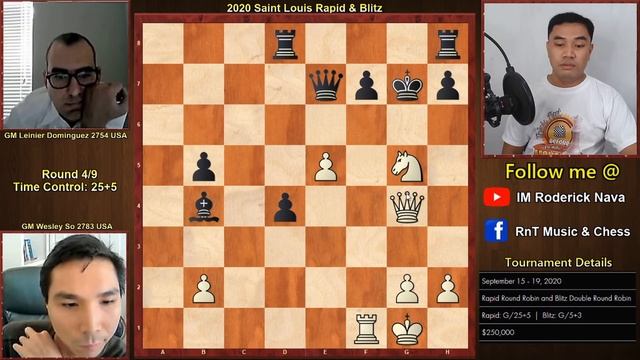 ATTACK is the KEY! || GM So vs. GM Dominguez || Saint Louis Rapid 2020 || Round 4 || # 509 смотреть онлайн