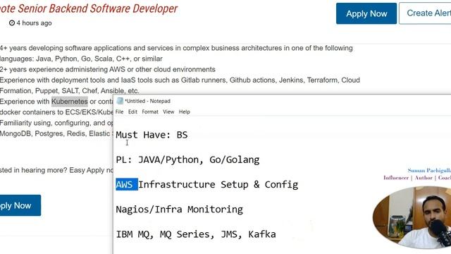 (EASY) Backend Developer Role Understanding | Keywords | Recruiting | Suman Pachigulla | Training смотреть онлайн