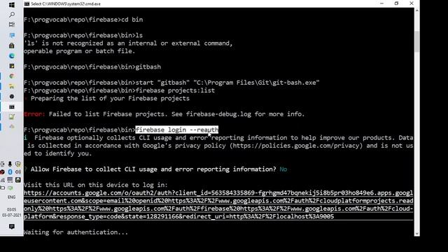Failed to list Firebase projects. See firebase-debug.log for more info. смотреть онлайн
