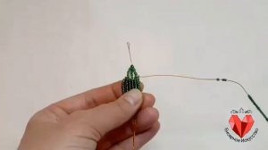 ?Листочки из бисера французское плетение.Мастер класс!