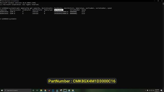 How to Find RAM Rank 1Rx8 or 1Rx16 with command windows 10 or 11 [HINDI] смотреть онлайн