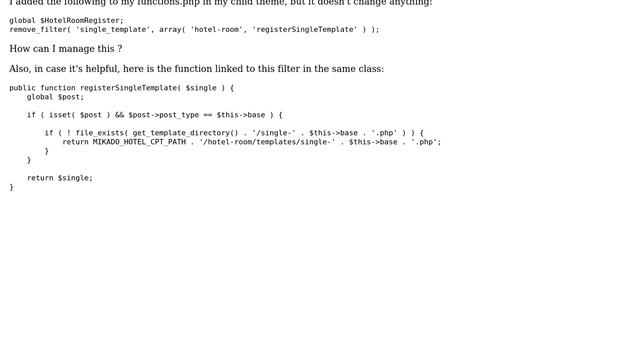 Wordpress: Remove a filter added by a plugin смотреть онлайн
