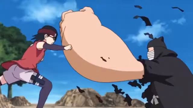 Боруто Ова 1 'Боруто использует жёлтый  расенган'