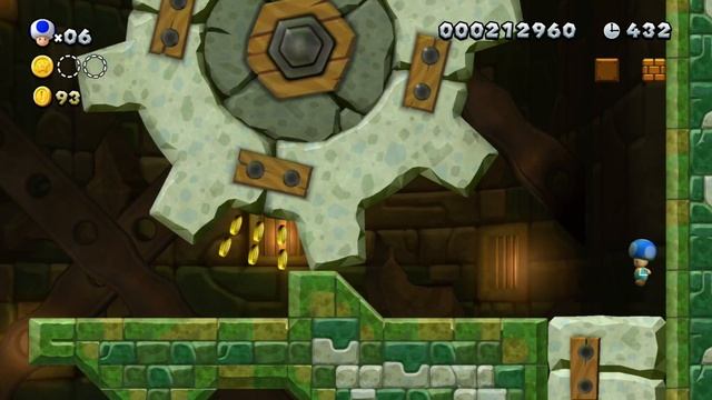 New Super Mario Bros U Deluxe - World 1 - Acorn Plains - 100% - ALL CHARACTERS смотреть онлайн