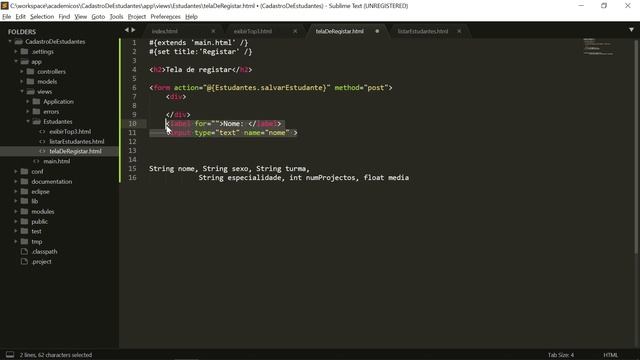 Aula 9 Curso de programação web com java e play framework 1 5 Cadastro de estudantes Part 4 Form смотреть онлайн