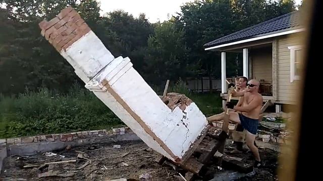 демонтаж печки столбянки. смотреть онлайн