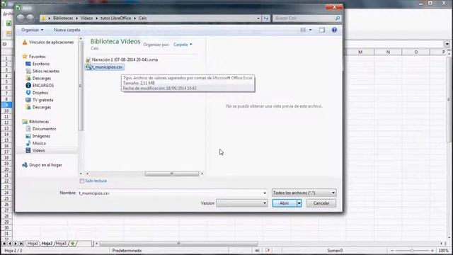 LibreOffice Calc capitulo 02. Abrir y guardar en formato Excel y CSV смотреть онлайн