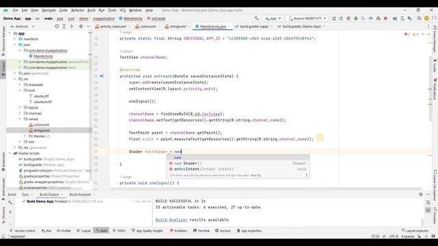 How To Make Gradient Text In Android Studio | Gradient Text Color Android | Android Tutorial смотреть онлайн