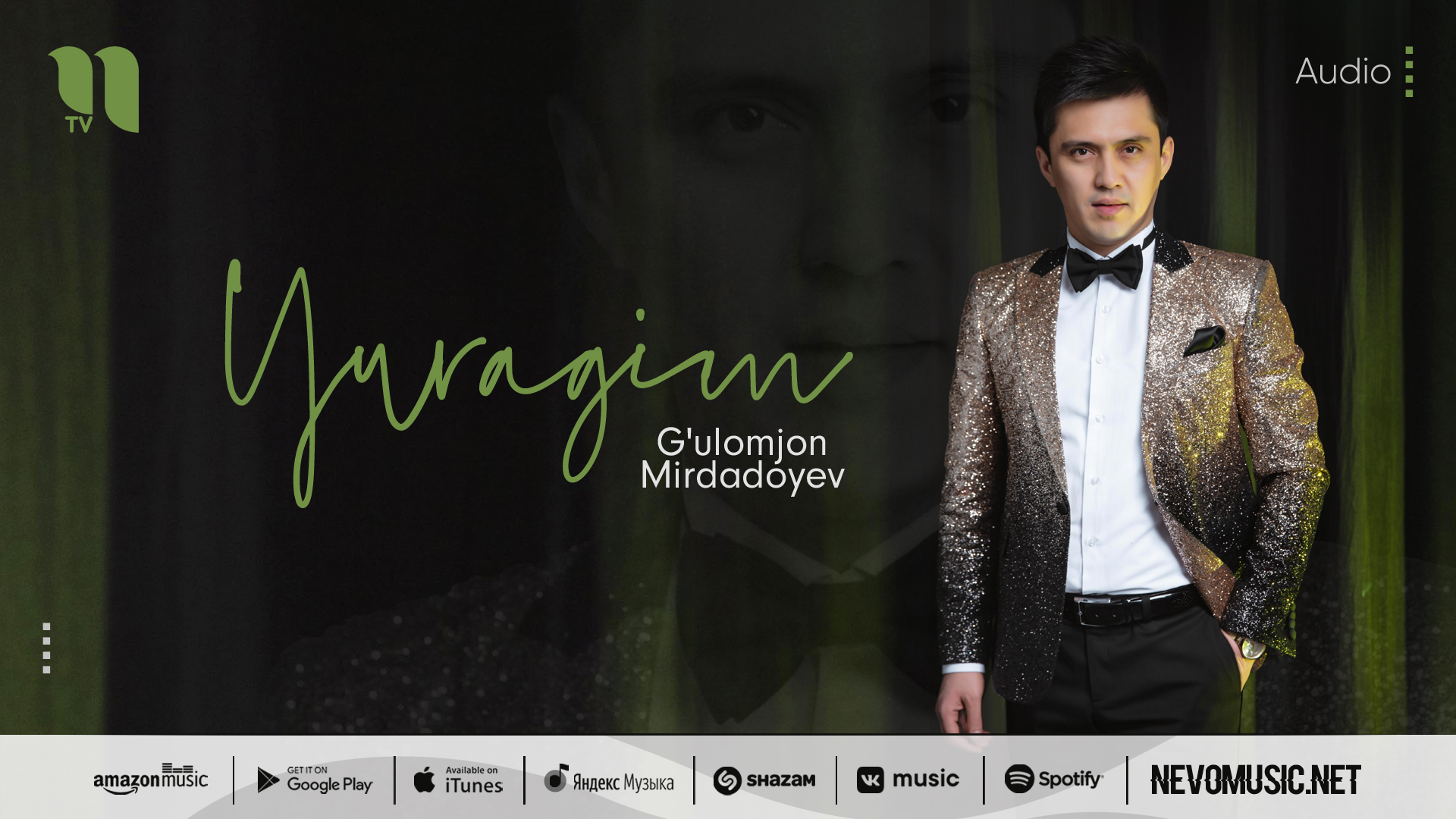 G'ulomjon Mirdadoyev - Yuragim (audio 2022) смотреть онлайн